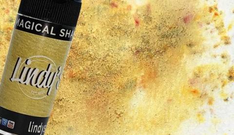 Пигментный порошок Magical Shaker цвет Glittering Gold от Lindys Stamp Gang