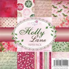 Набор бумаги для открыток "Holly Lane" 12 листов от магазина ScrapMan.ru