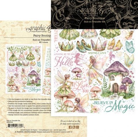 Набор натирок из коллекции "Fairy Boutique" от Graphic 45