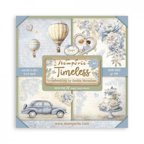 Набор бумаги 20*20см "Timeless" 22 листа + бонус от Stamperia 