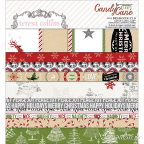 Набор бумаги "Candy Cane Lane" 12 листов