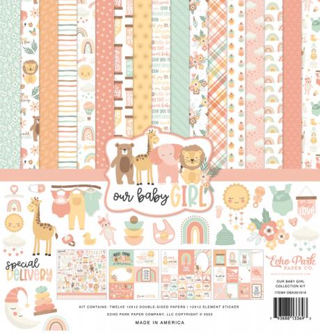 Набор бумаги (KIT) из коллекции "Our Baby Girl" 