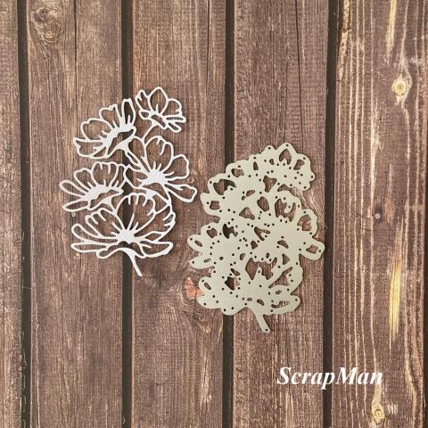 Нож для вырубки "Цветение-3" от ScrapMan 