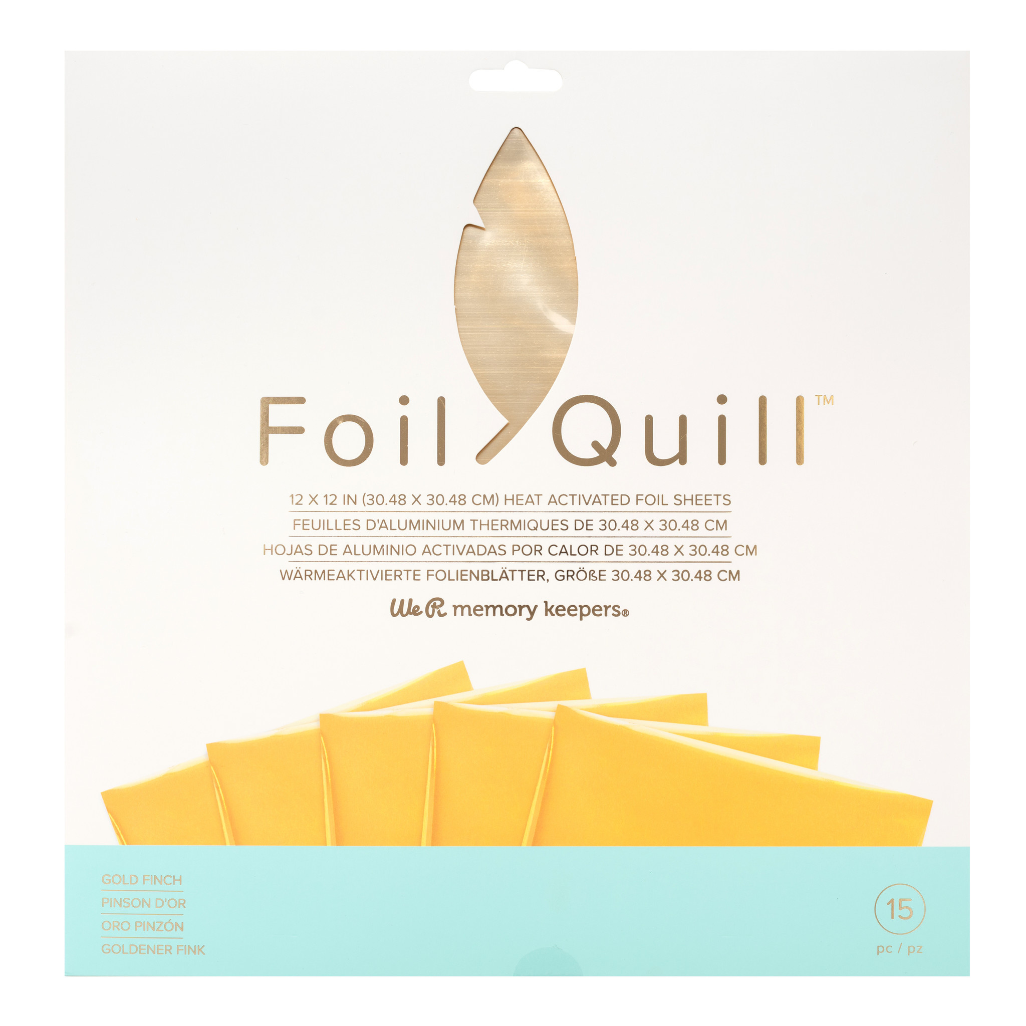 Набор фольги Foil Quill 15 листов Gold Finch от We R Memory Keepers