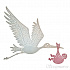 Нож "Stork And Baby" от Cheery Lynn Designs
