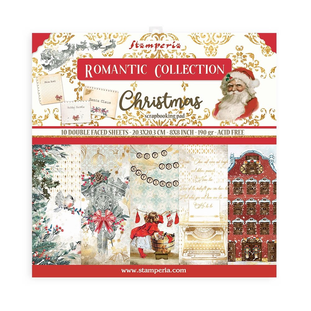 Набор бумаги "Christmas" 10 листов + бонус от Stamperia 