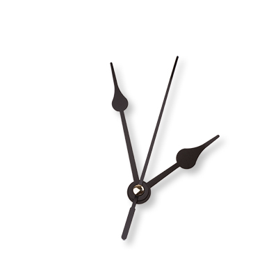 Стрелки для часовых механизмов (часовая/минутная/секундная) цвет черный/черный