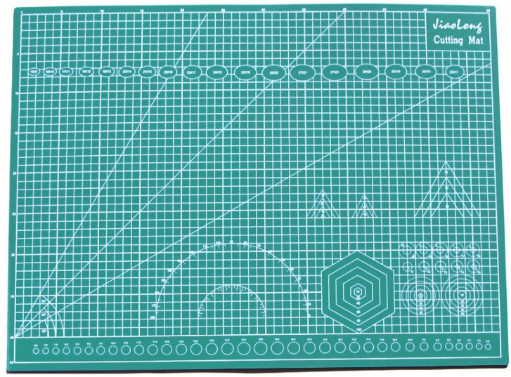 Двухсторонний коврик для резки Зеленый, 45*60 cm