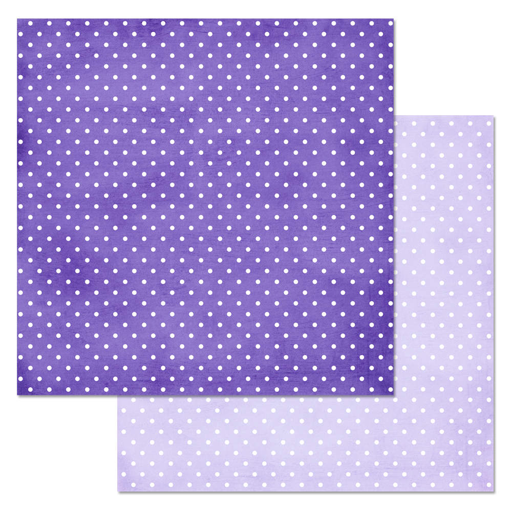 Бумага "Фиолетовая" из коллекции Фономикс Горошки 