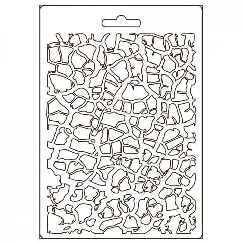 Молд пластиковый Crackle Pattern, Savana формат А5, Stamperia 