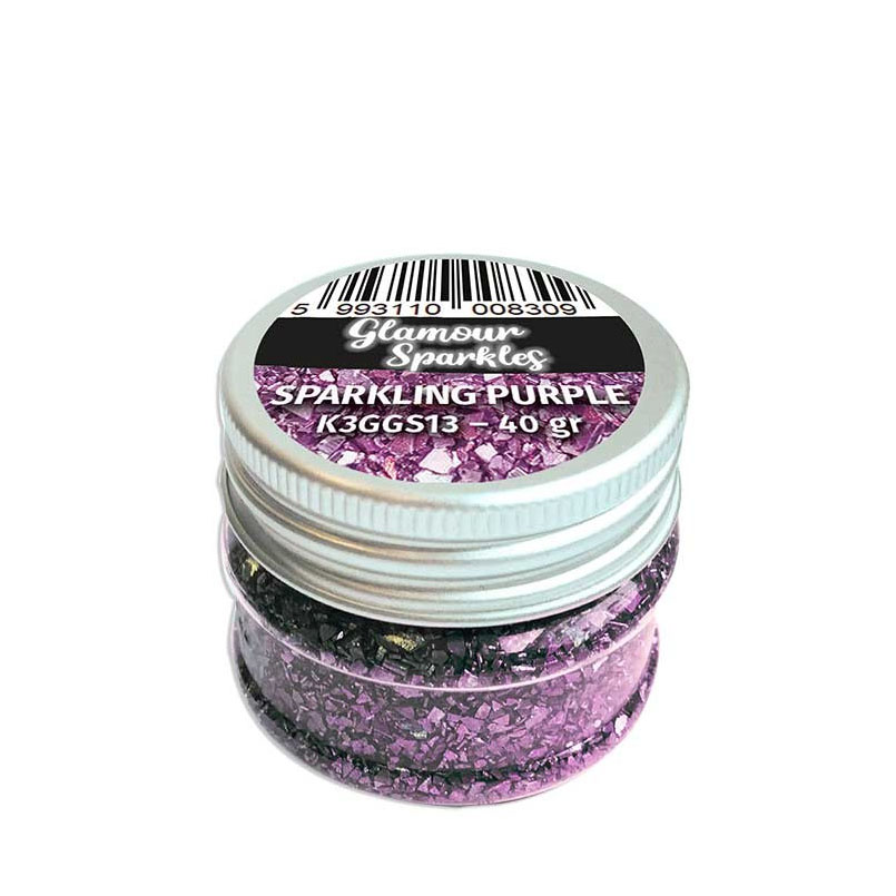 Глиттер "Glamour Sparkle" цвет Sparkling Purple от Stamperia
