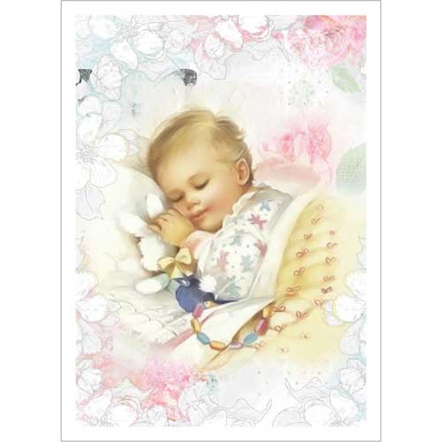 Тканевая карточка "Сладких снов" из коллекции (Детские нежности)