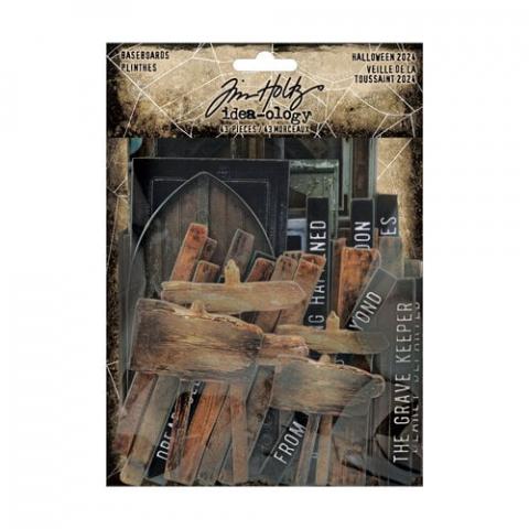 Набор чипборда Idea-Ology Baseboard Halloween от Tim Holtz